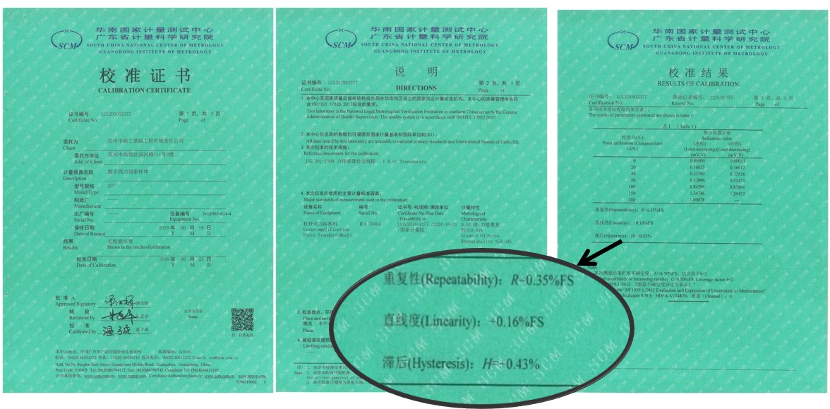 计量校准证书